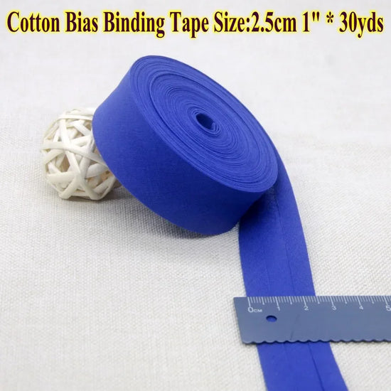 Nastro bias binding cotone 25 mm · rotolo 30 metri – rifiniture, bordi e accessori cucito fai-da-te