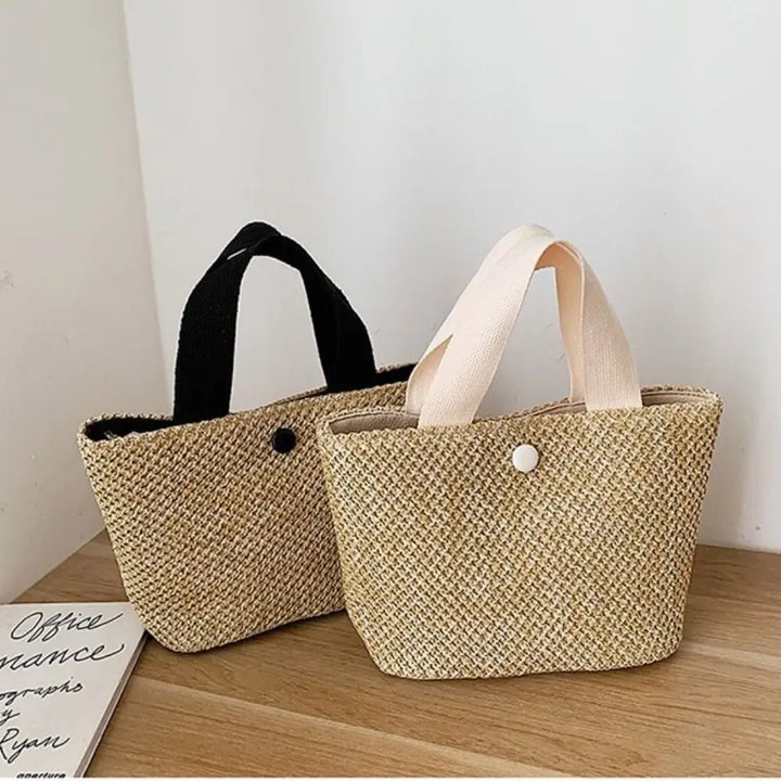 Borsa Mare in Paglia Intrecciata Donna – Grande Capacità Estiva