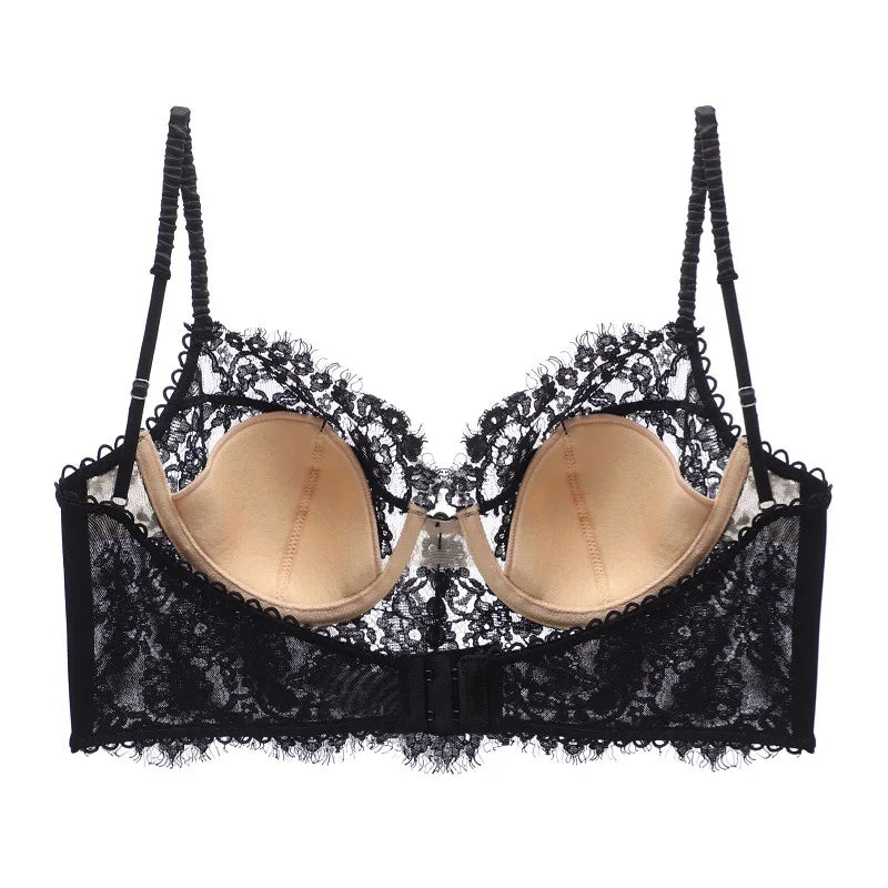 Reggiseno Sexy in Pizzo Backless – Bra French Strappy, Intimo Donna Elegante