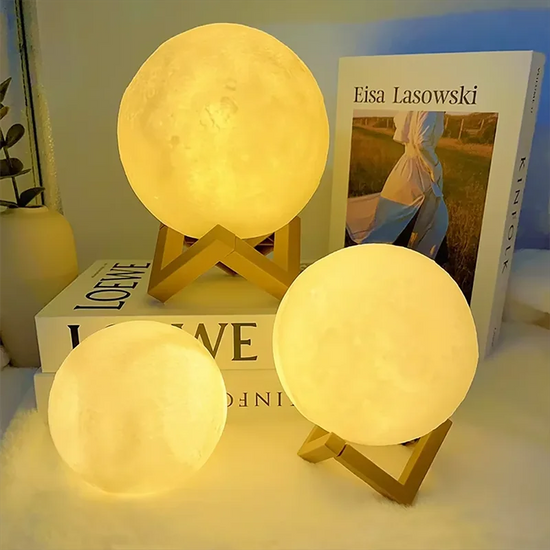 Lampada luna LED galassia – Book light magica per camera bambini e relax