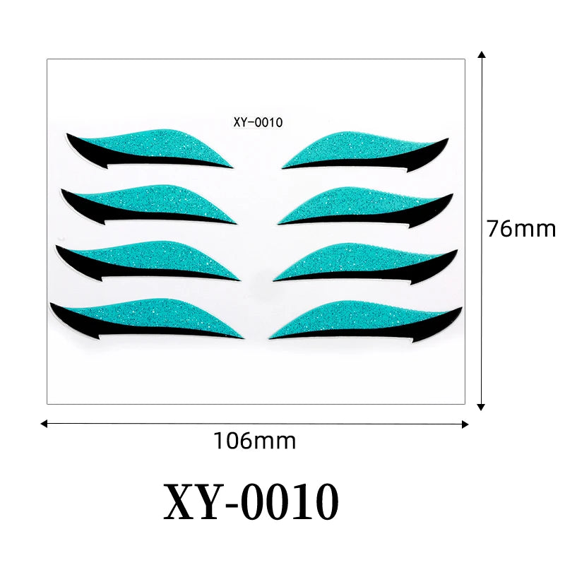 Adesivi Eyeliner Glitter Waterproof – Stickers Trucco Occhi Party