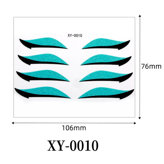 Adesivi Eyeliner Glitter Waterproof – Stickers Trucco Occhi Party