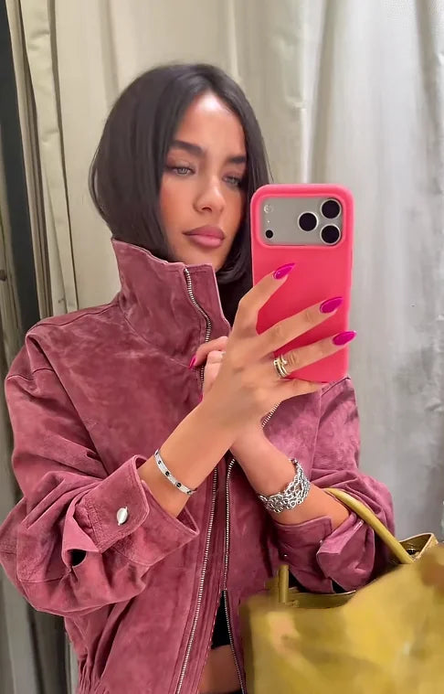 Bomber Donna Collo Alto con Zip - immagine 22