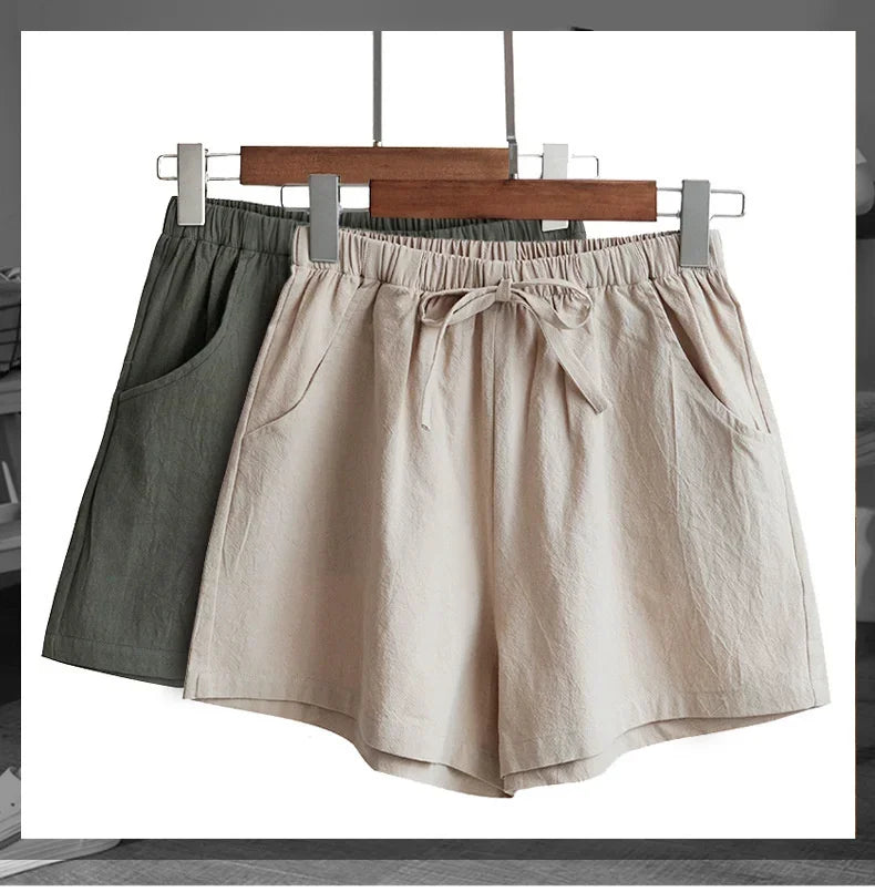 Shorts Donna Vita Elastica con Fiocco – Pantaloncini Casual Sportivi