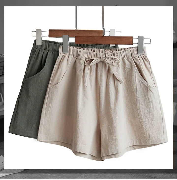 Shorts Donna Vita Elastica con Fiocco – Pantaloncini Casual Sportivi