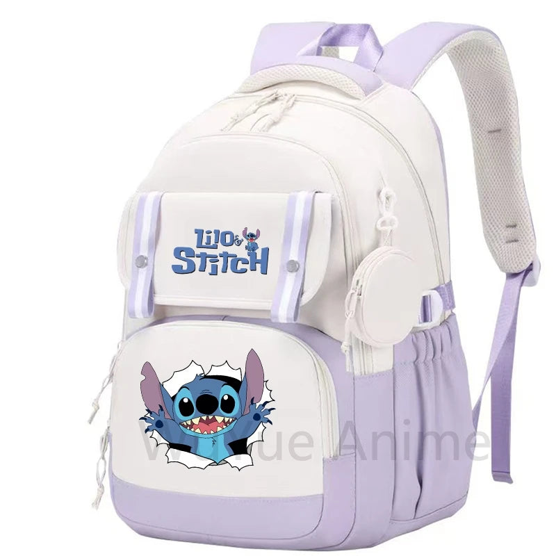 Zaino grande capacità Lilo & Stitch – impermeabile, per laptop, multiuso bambino/adulto 2025
