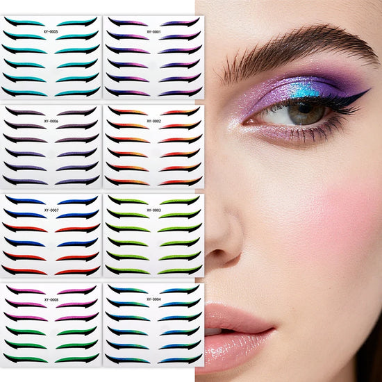 Adesivi Eyeliner Glitter Waterproof – Stickers Trucco Occhi Party