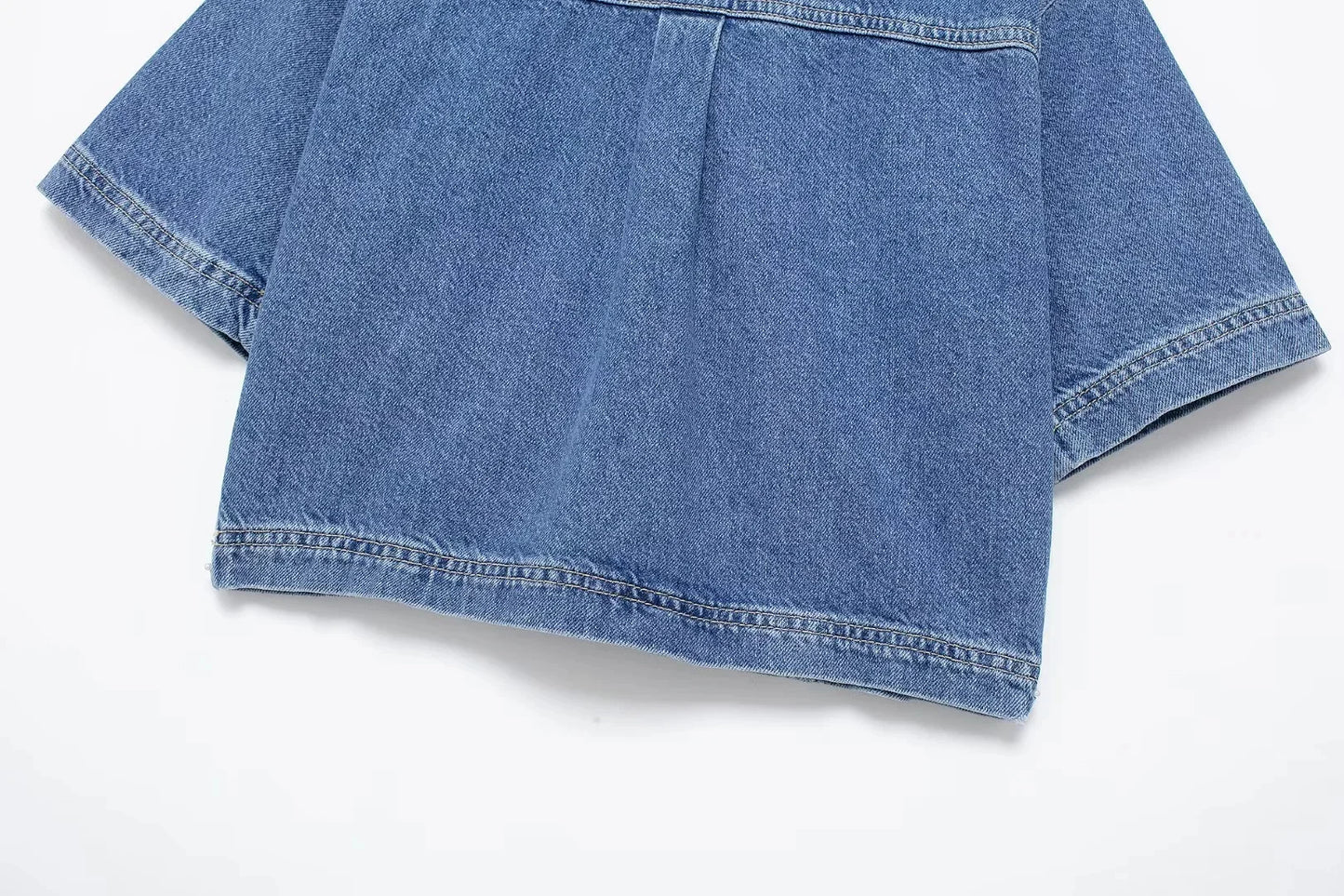 Completo Denim Donna – Set Top e Shorts Elegante Estate