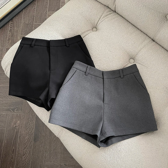 Shorts Donna Eleganti Vita Alta – Modello A-Line Office Chic