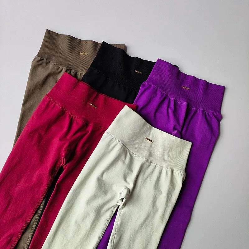 Completo Sportivo Fitness Donna Vita Alta – Set Yoga, Running e Allenamento