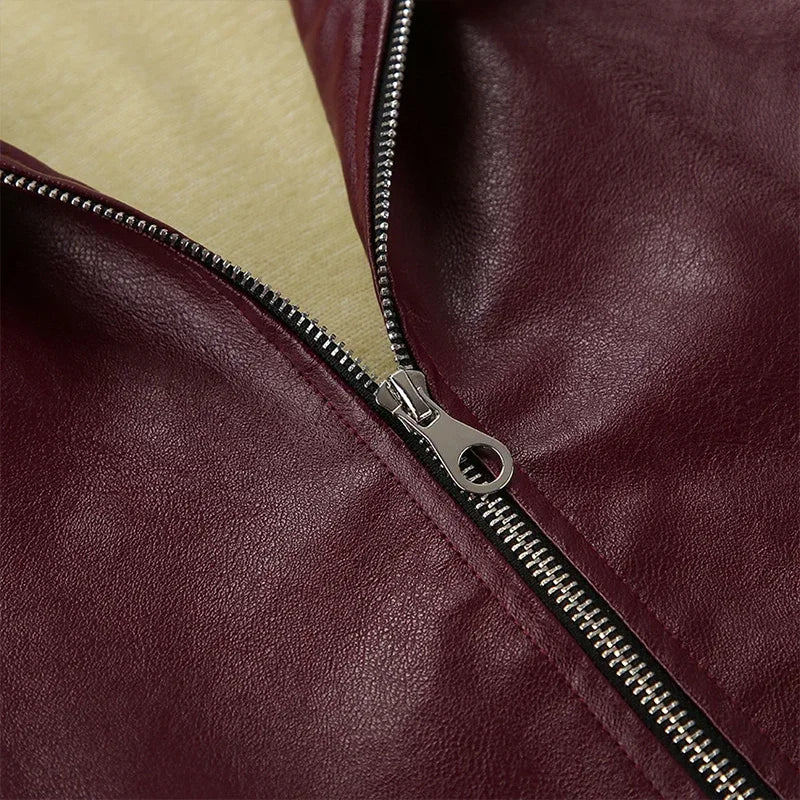 Giacca Donna in Similpelle con Zip e Colletto - immagine 11