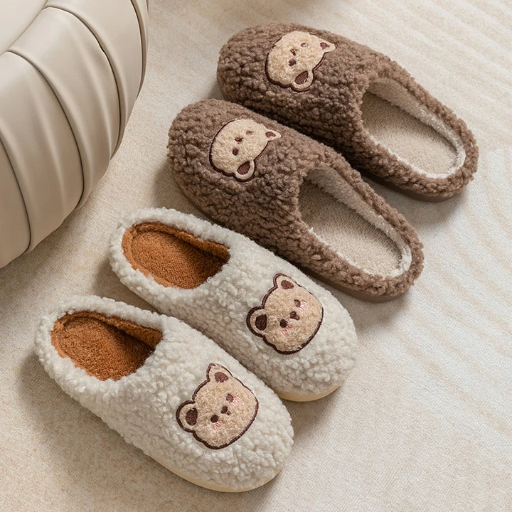 Pantofole Peluche Orso per Uomo e Donna – Ciabatte Morbide e Calde per Casa