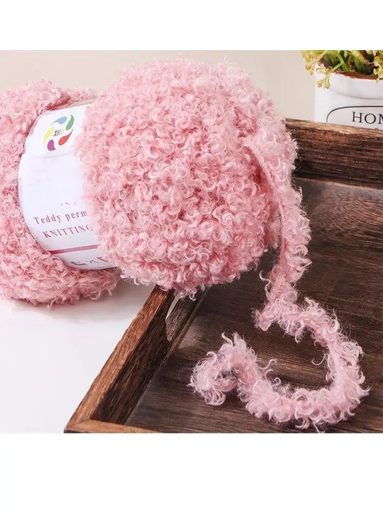 Filato teddy velvet 295 g – gomitolo pelliccia per fai-da-te maglia, borsa, coperta