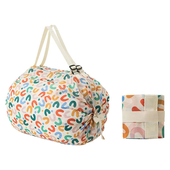 Shopper pieghevole grande capacità in nylon camouflage – Borsa da viaggio riutilizzabile leggera