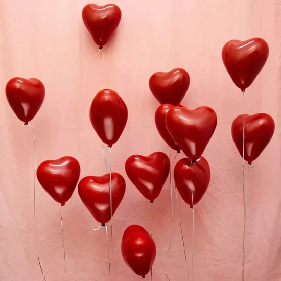 Palloncini Cuore Rosso 50/10 pezzi – Decorazioni Romantiche per San Valentino