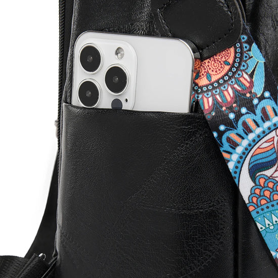 Zaino donna in pelle sintetica PU grande capacità – backpack anti-furto retrò per scuola, viaggio e uso quotidiano