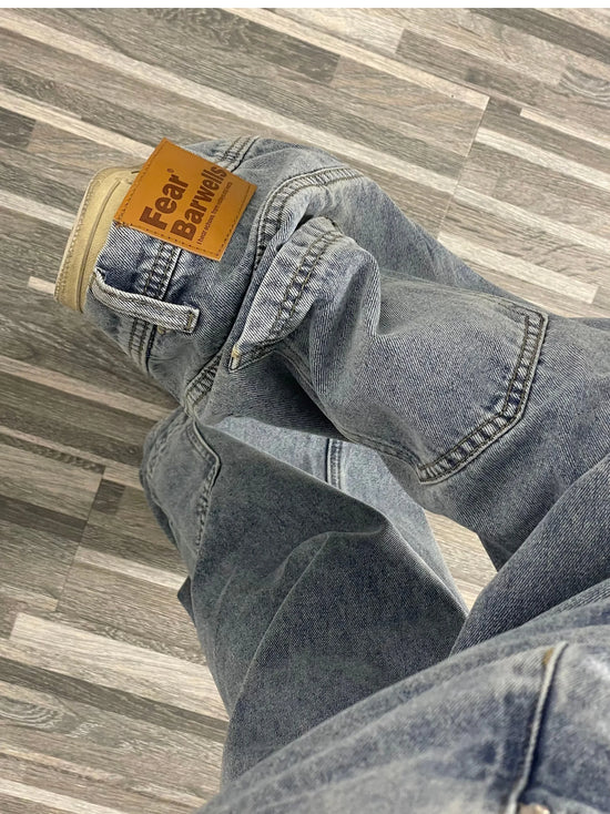 Jeans Donna Vita Alta Baggy – Pantaloni Denim Streetwear Loose Fit