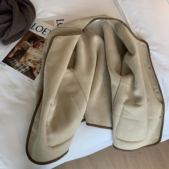 Giacca corta in pelliccia d'agnello donna – Cappotto oversize imbottito per l'inverno, taglie piccole disponibili