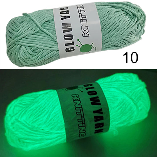 Filato luminoso in poliestere da 2 mm – Ideale per maglioni e cappelli che brillano al buio