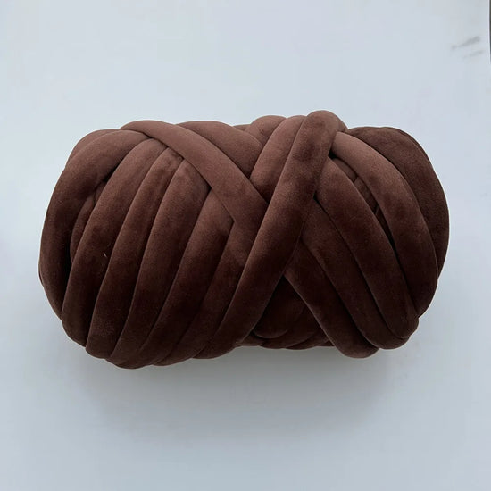 Filato marshmallow super chunky velluto 1 kg – “super velvet” grosso per coperte gigantissime, progetti fai-da-te morbidi