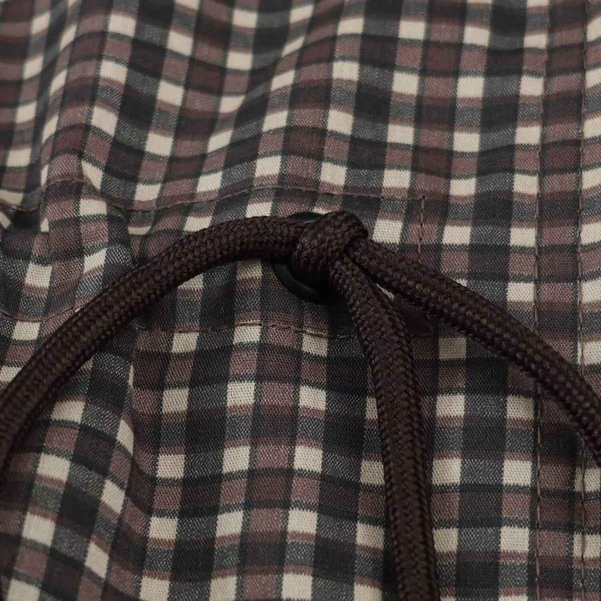 Giacca donna a quadri con cappuccio e zip