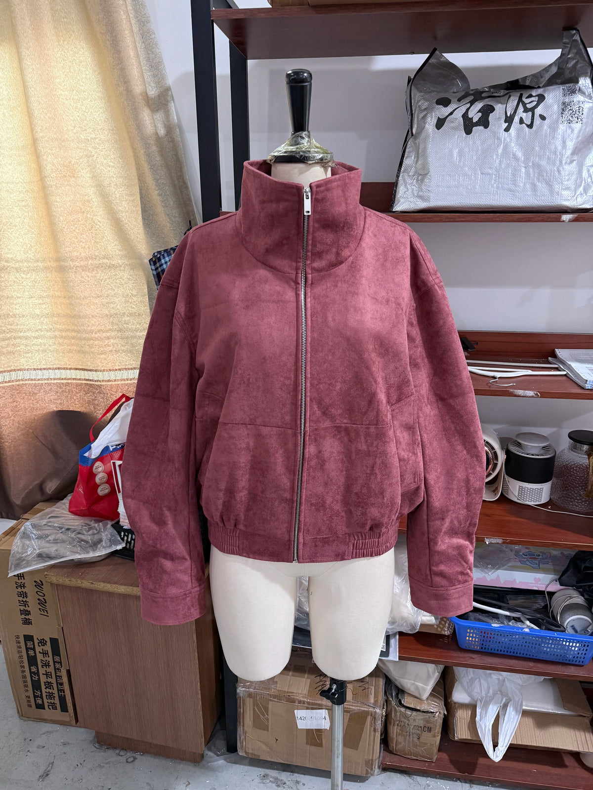 Bomber Donna Collo Alto con Zip - immagine 11