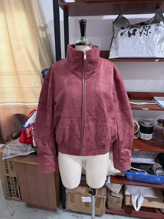 Bomber Donna Collo Alto con Zip - immagine 11