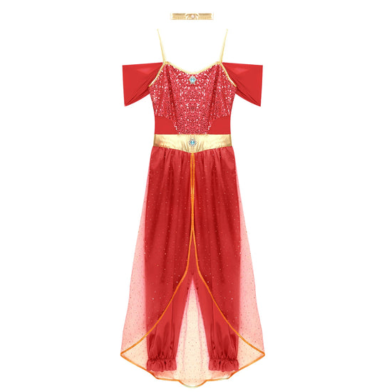 Costume da Principessa Araba / Jasmine Bollywood – Outfit Cosplay per Feste e Halloween