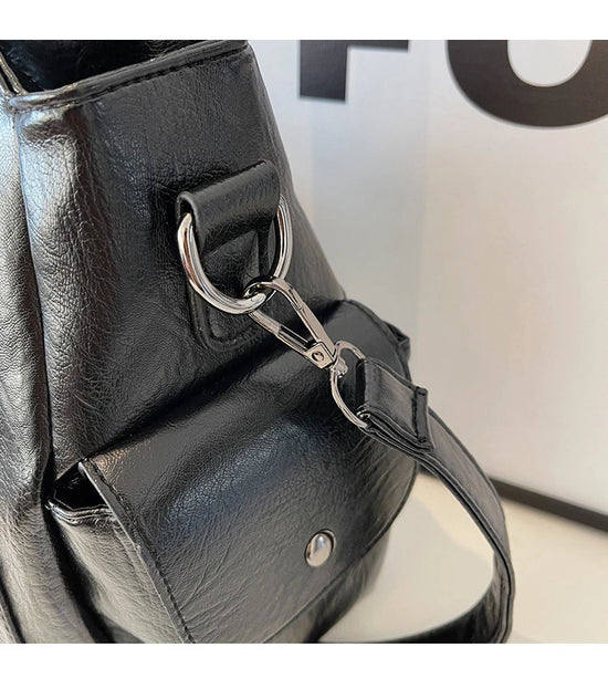 Soft Interior Compartment Shoulder Bags 2025 High Quality Contrasting Colors Bags for Women Fashion Zipper Pu Women's Handbags