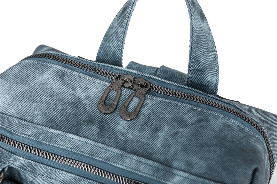 Zaino donna grande capacità in pelle simil-cuoio – daypack fashion da viaggio e scuola, backpack solid colour per ragazze