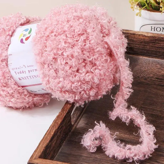 Filato teddy velvet 295 g – gomitolo pelliccia per fai-da-te maglia, borsa, coperta