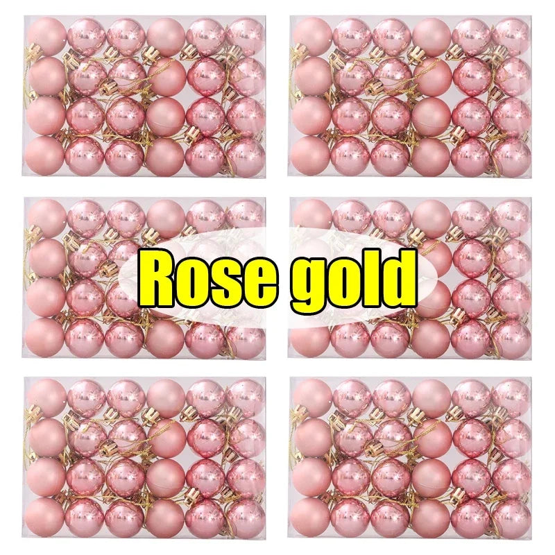 Set da 24-144 palline natalizie da 3 cm – Decorazioni natalizie infrangibili per alberi di Natale e feste