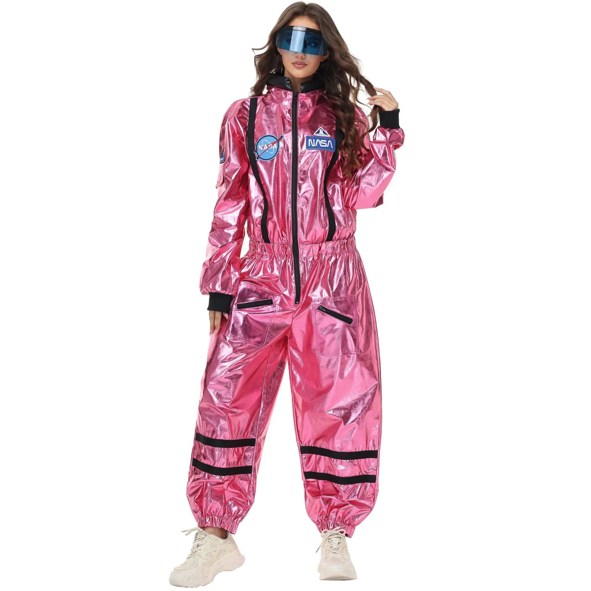 Costume Astronauta Argento per Adulti – Tuta Spaziale Cosplay per Carnevale e Halloween