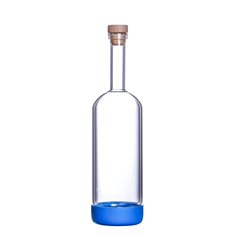 Bottiglia per Licuori in Vetro 800 ml con Scala Graduata per Cocktail e Cucina