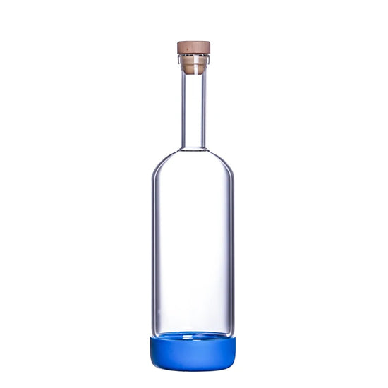 Bottiglia per Licuori in Vetro 800 ml con Scala Graduata per Cocktail e Cucina