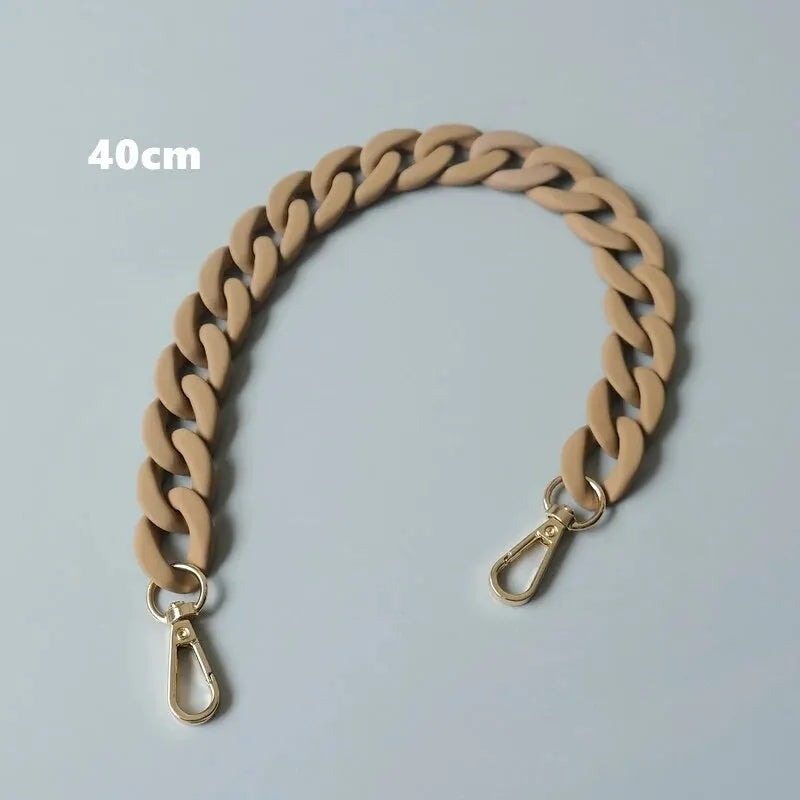 Tracolla borsa moda donna 40 cm – spalla larga catena / pannello regolabile, accessorio fashion per sostituire strap