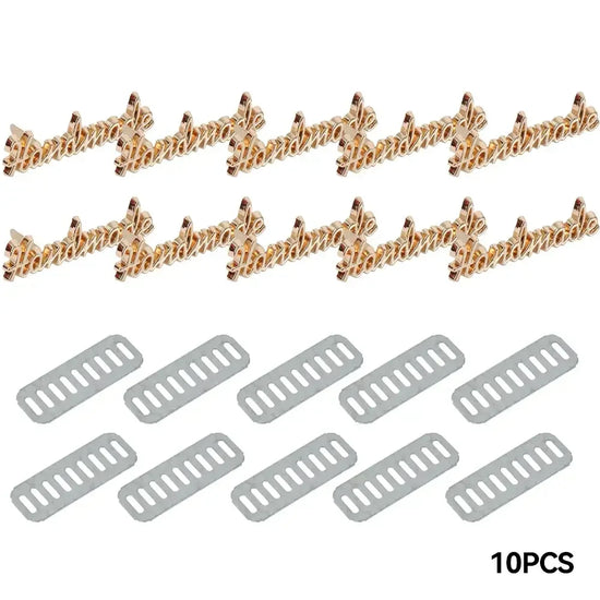 10Pcs Handmade etichette in metallo fatte a mano – Personalizzazione per abbigliamento, scarpe, borse e progetti