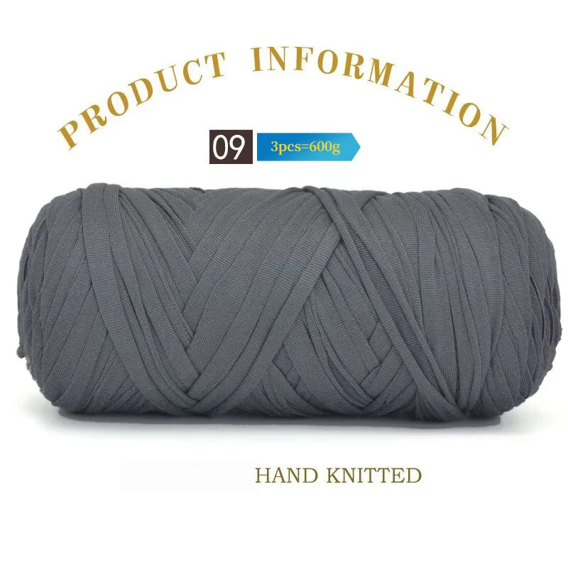Set 3 gomitoli cloth yarn tessuto – filo intrecciato spesso per borse, tappeti, uncinetto e fai-da-te 2025