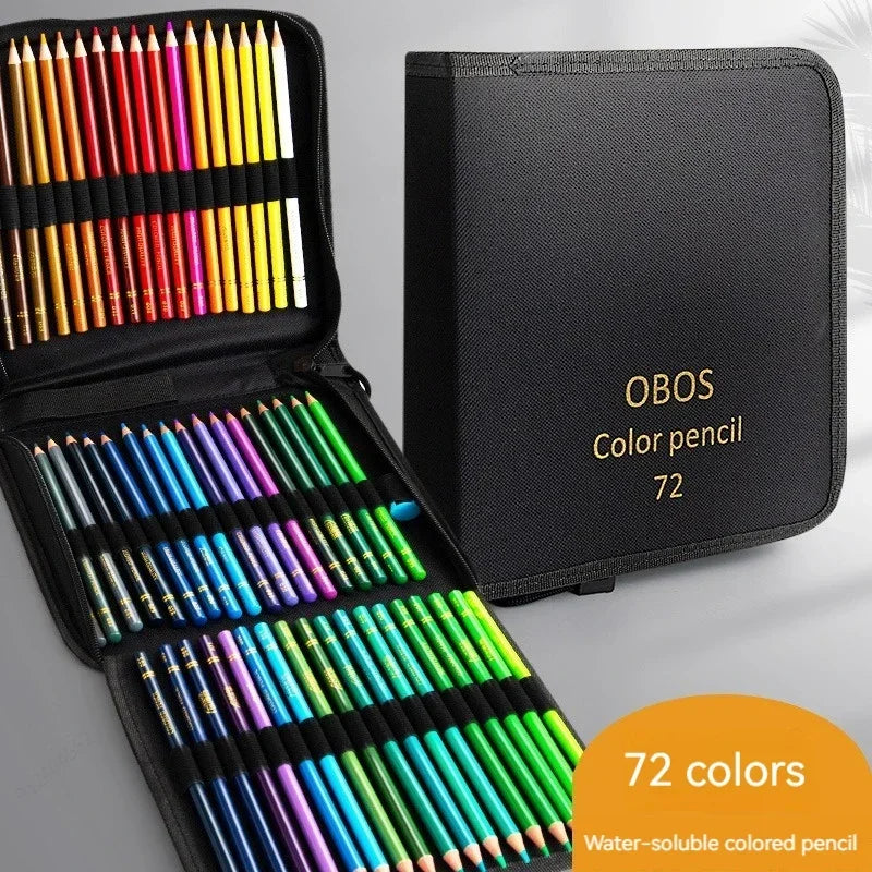 Set Matite Colorate 48/72/120/200 Colori – Oil e Acquerellabili per Disegno