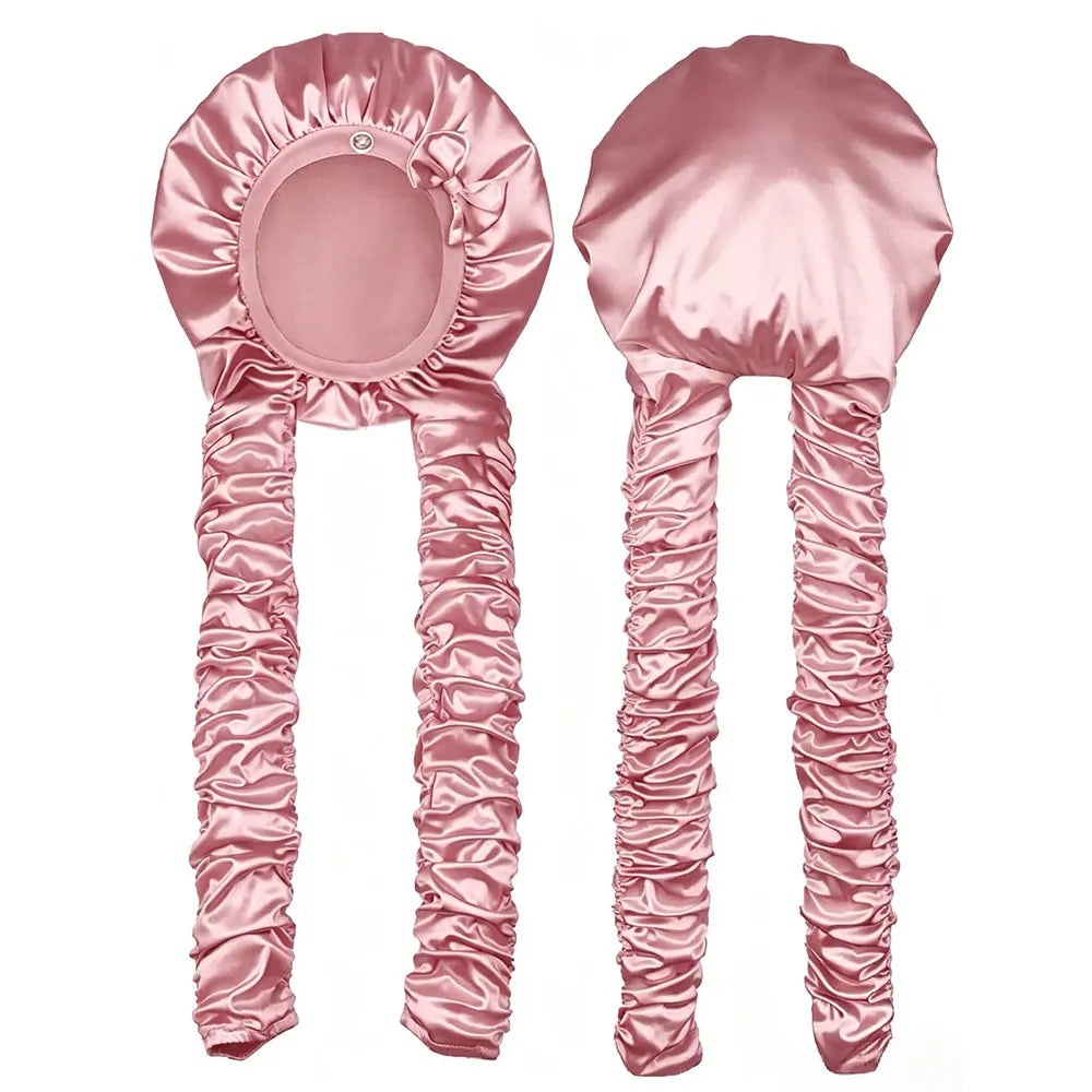 Cuffia Notte Extra Lunga per Trecce e Capelli Ricci – Satinata