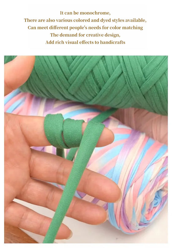 Set 3 gomitoli cloth yarn tessuto – filo intrecciato spesso per borse, tappeti, uncinetto e fai-da-te 2025