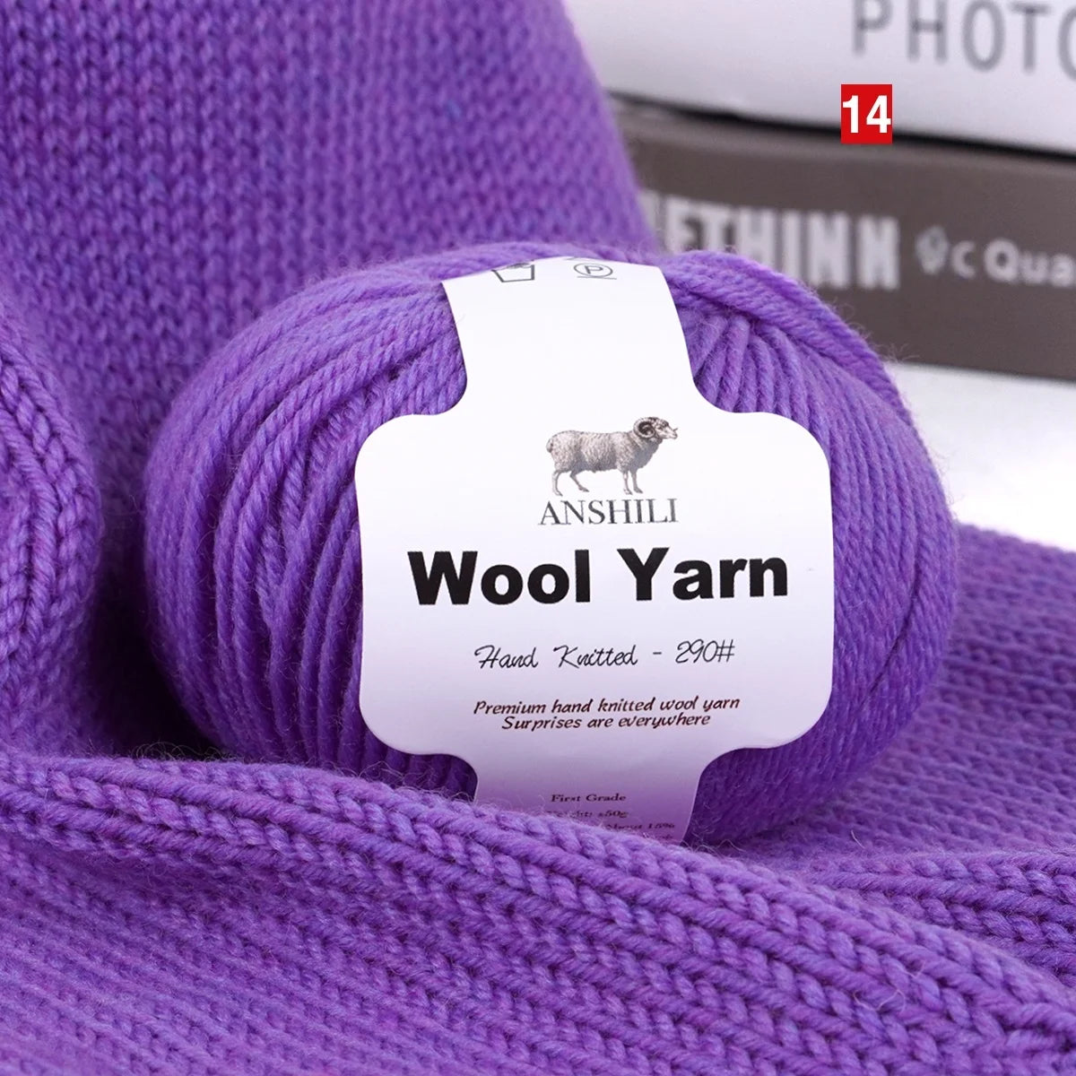 Filato Lana  Spessore Medio – Gomitolo per Maglieria e Uncinetto, Ideale per Maglioni & Accessori