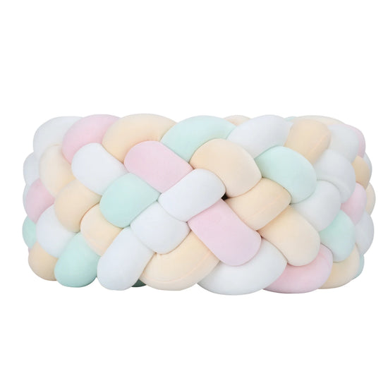 Paracolpi Culla Treccia Intrecciata 300 cm – Cuscino Nodo Protettivo per Lettino Neonati