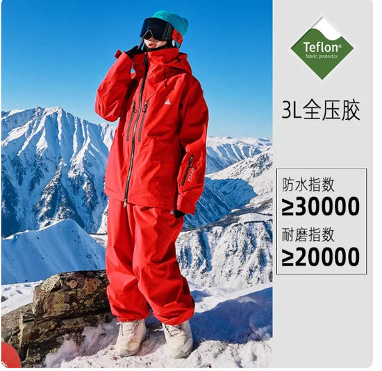 Completo sci e snowboard unisex con giacca e pantaloni