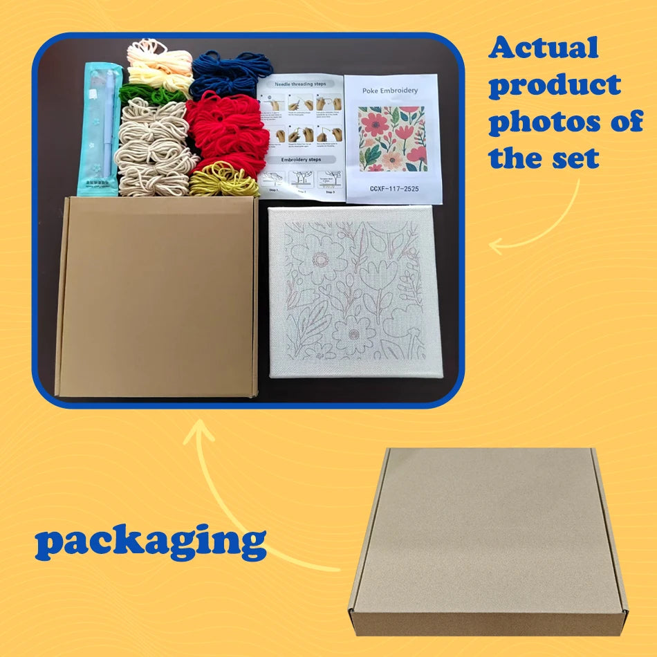 Kit Punch Needle Paesaggio – Ricamo DIY Completo per Principianti