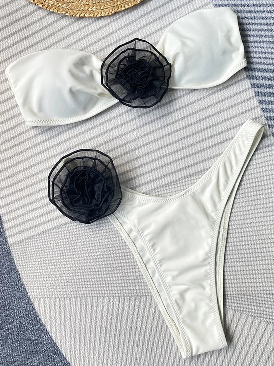 Bikini brasiliano 3D con fascia bandeau – Donna Sexy e Chic