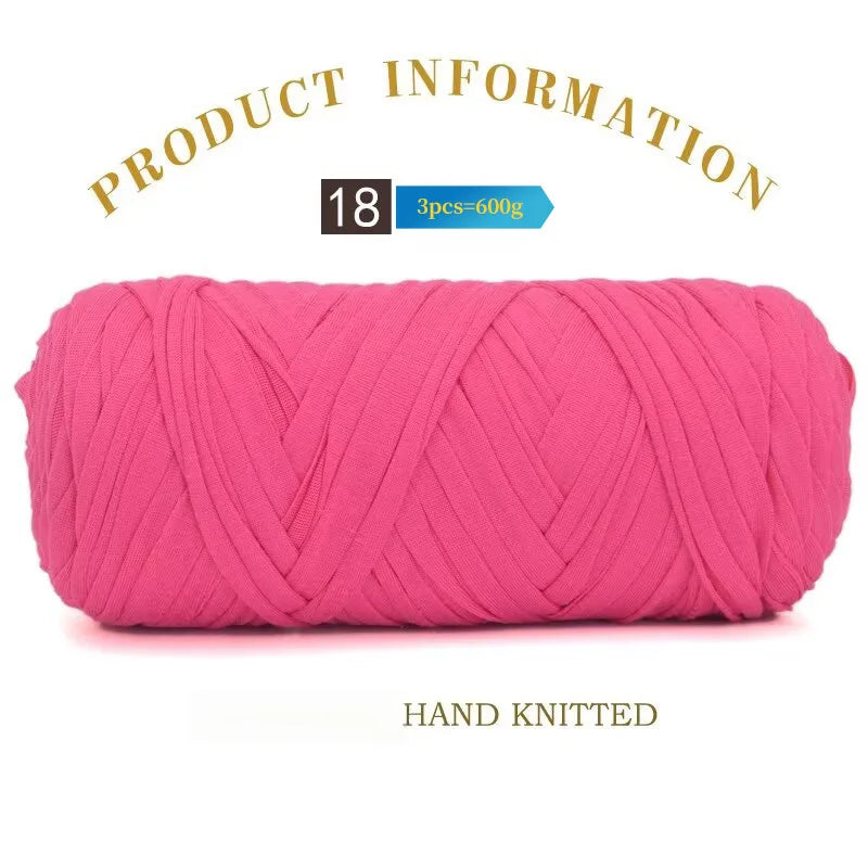 Set 3 gomitoli cloth yarn tessuto – filo intrecciato spesso per borse, tappeti, uncinetto e fai-da-te 2025