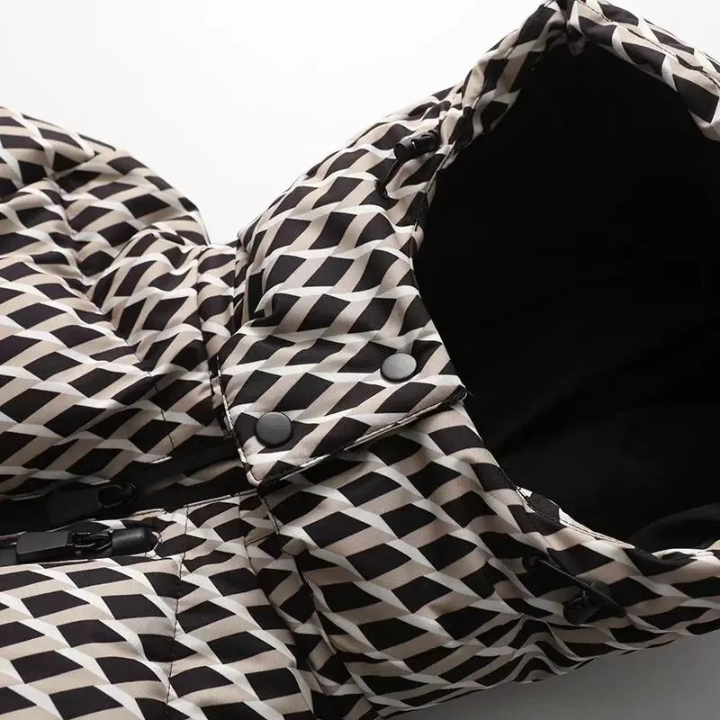 Piumino Donna con Cappuccio e Cintura - immagine 11