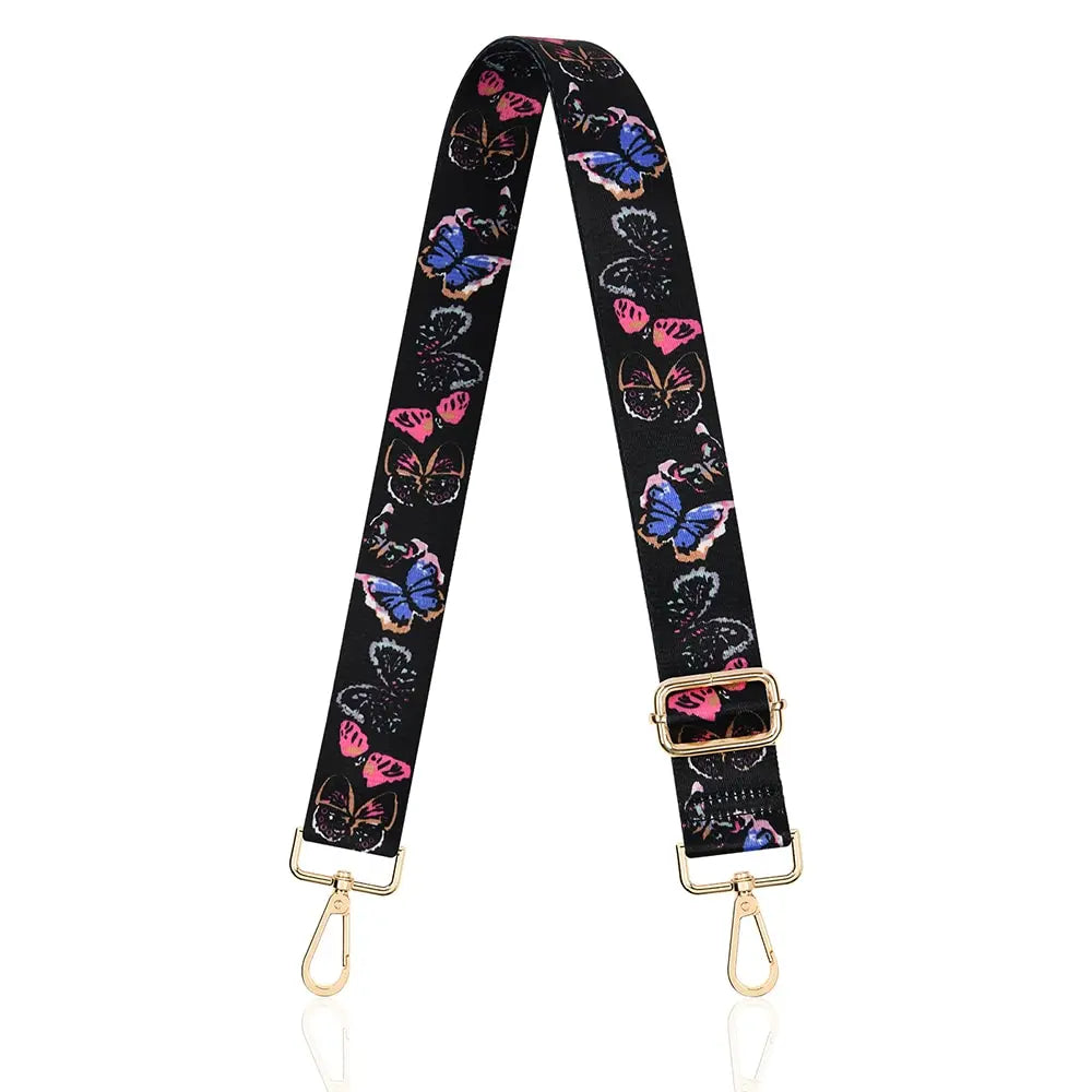Tracolla borsa regolabile stile “guitar strap” 2025 – cinghia staccabile stampata, originale crossbody / shoulder strap