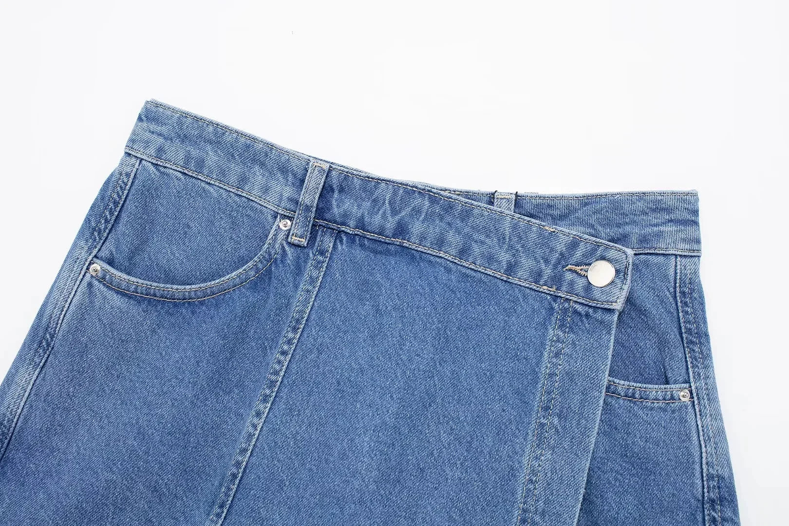 Completo Denim Donna – Set Top e Shorts Elegante Estate